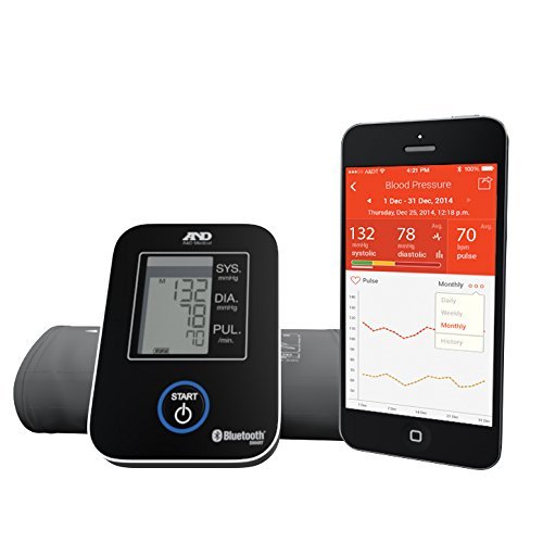 A&D Medical Wireless Connected Blood Pressure Monitor UA-651BLE