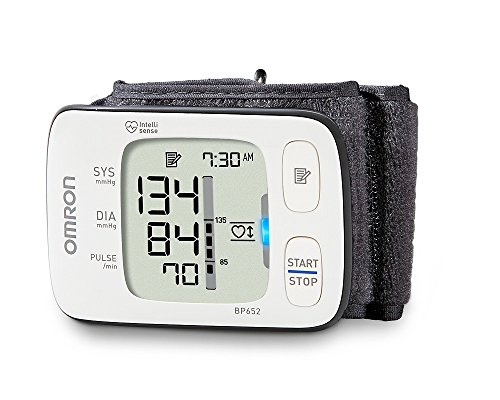 Omron 7 Series Wrist Blood Pressure Monitor (Model BP652) Clinically Proven Accurate with Heart Zone Guidance and Irregular Heartbeat Detector