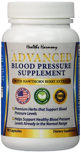 Best Blood Pressure Support Supplement - Premium Natural Herbs and Vitamins - Including High Dosage of Hawthorn Berry Extract - Naturally Widen Blood Vessels - Lower Pills - 90 Capsule Supply - 100{0ad59209ba3ce7f48e71d4a0dc628eee9b107ea7079661ded2b3bda89b047a8b} Money Back Guarantee