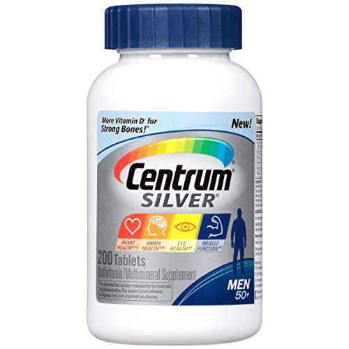 Centrum Silver Men Multivitamin / Multimineral Supplement Tablet, Vitamin D3 (200 Count) (Package May Vary)