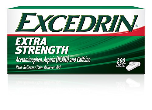 Excedrin Extra Strength Pain Relief Caplets 200 count For Headache Relief