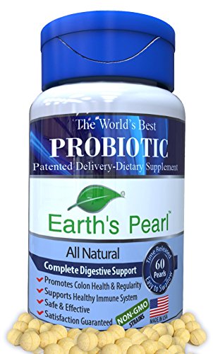 60 Day Supply – Earth’s Pearl Probiotic & Prebiotic – 15X More Effective Than Capsules – Advanced Digestive and Gut Health for Women, Men and Kids – Verified Ingredients