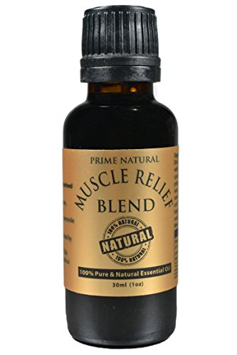 Muscle Relief Essential Oil Blend 30ml / 1oz - 100{0ad59209ba3ce7f48e71d4a0dc628eee9b107ea7079661ded2b3bda89b047a8b} Natural Pure Undiluted Therapeutic Grade for Aromatherapy Massage Scents Diffuser - Relieves Muscle Pain, Spasms, Stiffness, Backache, Sore Muscle