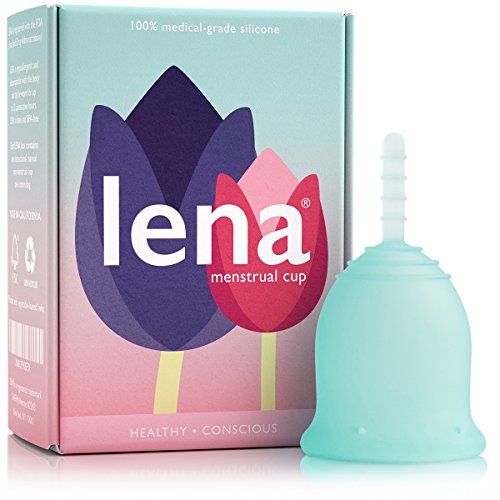 LENA Feminine Hygiene Cup - FDA Registered - Small - Normal Menstrual Flow - Turquoise
