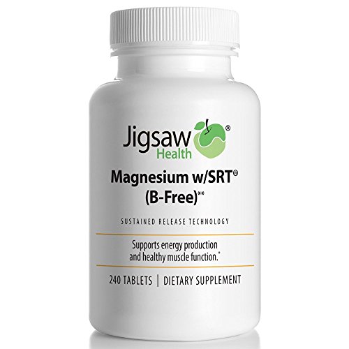 Jigsaw Health Magnesium w/SRT - Premium, Organic, Slow Release Magnesium Supplement - Active, Bioavailable Magnesium Malate Tablets