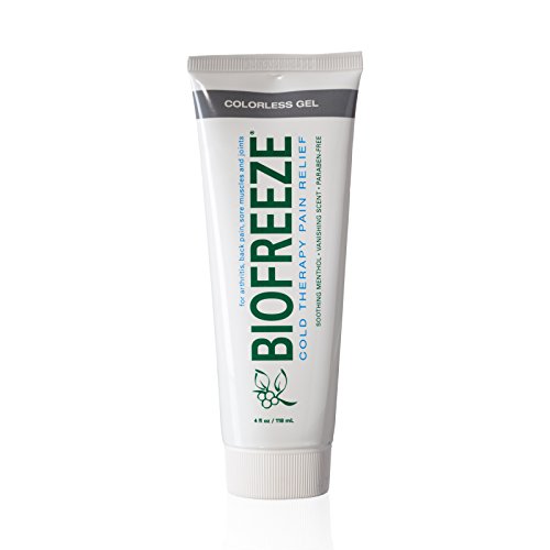 Biofreeze Pain Relief Gel, 4 oz. Tube, Cooling Topical Analgesic for Arthritis, Fast Acting and Long Lasting Pain Reliever Cream for Muscle Pain, Joint Pain, Back Pain, Colorless Formula