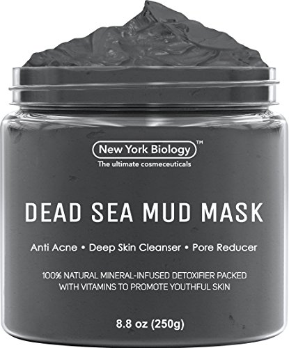 Dead Sea Mud Mask for Face & Body - 100{0ad59209ba3ce7f48e71d4a0dc628eee9b107ea7079661ded2b3bda89b047a8b} Natural Spa Quality - Best Pore Reducer & Minimizer to Help Treat Acne , Blackheads & Oily Skin – Tightens Skin for a Visibly Healthier Complexion – 8.8 OZ