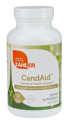Zahlers CandAID, Candida Cleanse, Yeast Infection Treatment with Caprylic Acid, Powerful Detox Cleanse Supplement, Certified Kosher, 120 Capsules