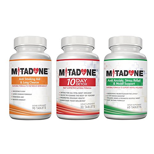 Mitadone Anti Smoking Pills 3 Step Program to Curb Nicotine Addiction Detox Cleanse Lungs and Respiratory System Quit Smoking Nicotine Free helps with Cravings Anxiety Stress ( 240 Count)