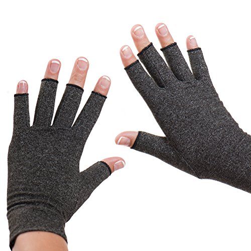 Dr. Frederick's Original Arthritis Gloves - Warmth and Compression for relief of Rheumatoid and Osteoarthritis Joint Pain - Small