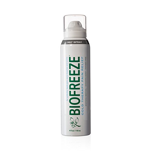 Biofreeze Pain Relief 360 Spray for Muscle Pain, 4 oz. Topical Analgesic with Colorless Formula, Cooling Pain Reliever Great for Joint Pain, Soreness, & Arthritis, Works Like Ice Pack, 10.5% Menthol