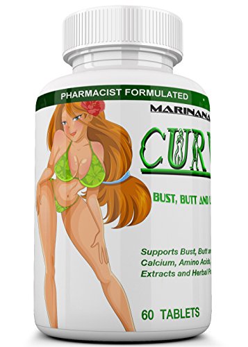 CURVIMORE The Only Breast Enlargement, Butt Enlargement and Lip Plumping 3 in 1 Formula - Natural Bust and Butt Enhancement Pills - Enjoy Larger, Fuller, Firmer Breasts, Butts and Lips.