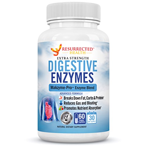 Digestive Enzymes - Aids in Digestion and Nutrient Absorption - Multi Enzyme Supplement for Bloating & Gas Relief - Helps with IBS + Stomach Aches + Lactose Intolerance + Leaky Gut + Acid Reflux