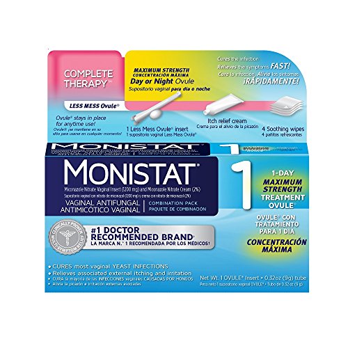 MONISTAT 1-Day Maximum Strength Vaginal Antifungal, Combination Pack, 1 ea