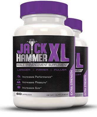 Jack Hammer XL - Male Enhancing Pills - Last Longer, Size Gain, Erection Quality | With Horny Goat Weed to Boost Testosterone Levels | Best Seller