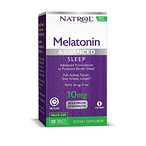 Natrol Advanced Sleep Melatonin 10mg Time Released, 100 Count