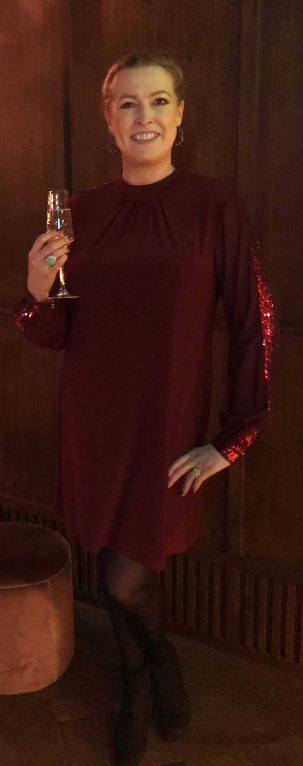 Audrey Kane after losing 22kg and reaching her goal weight, pictured at her recent Christmas party