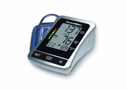 ChoiceMMed Auto Digital Upper Arm Type Blood Pressure Monitor with Color Code Indicator