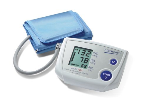 LifeSource UA-767PV One Step Auto Inflate Blood Pressure Monitor with Medium Cuff