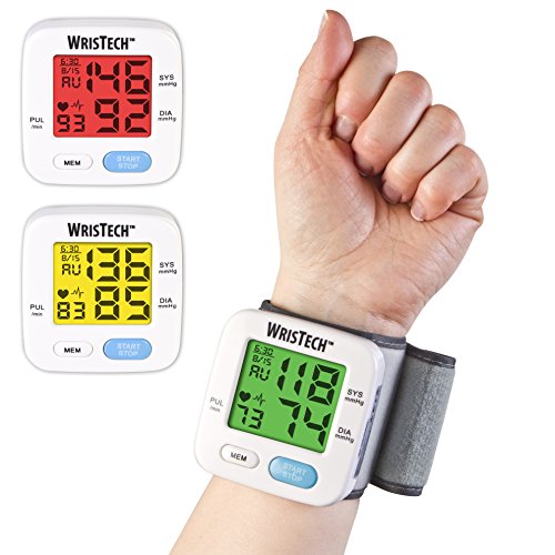 Wristech Blood Pressure Monitor With Adjustable Wrist Cuff With
