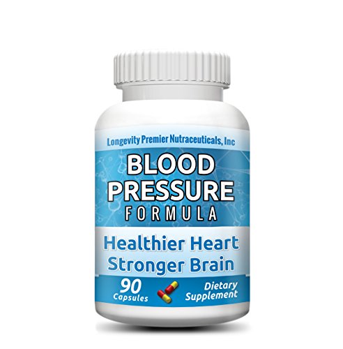 Longevity Blood Pressure Formula - Clinically proven - With Hawthorn & 15+ top quality all natural herbs - Scientifically formulated - Safe & effective - 90 Capsules
