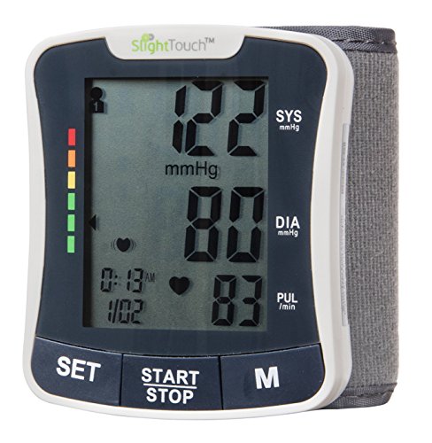 Slight Touch FDA Approved Fully Automatic Wrist Digital Blood Pressure Monitor ST-501 Batteries and Case Included