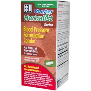Bell Lifestyle, Master Herbalist Series, Blood Pressure Formulation Combo, 60 Capsules