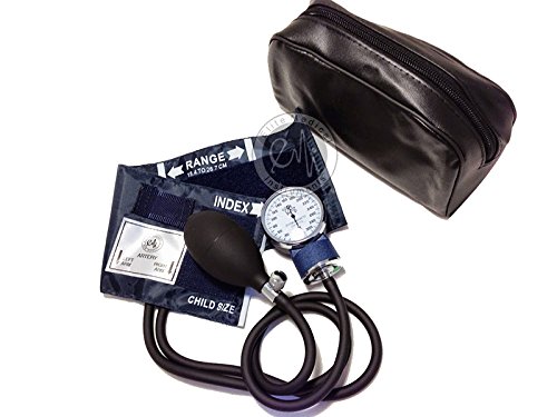 EMI Pediatric Aneroid Sphygmomanometer Blood Pressure Monitor with CHILD Sized Cuff and Carrying Case EBC-215