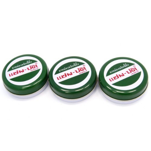 Zam-Buk 3 x 8g Herbal Medicated Ointment Green Balm Relief Pain Bruise Burn Itch