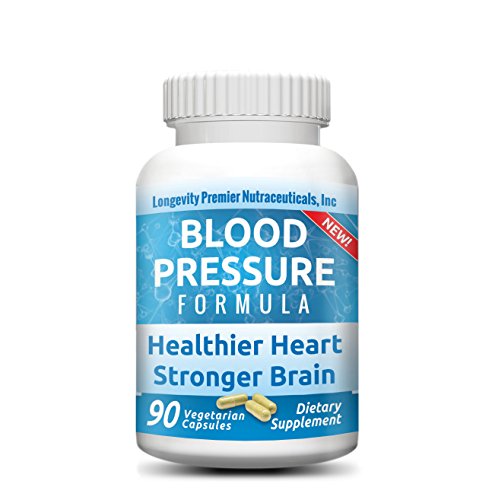 Longevity Blood Pressure Formula [New Formula!] - Clinically formulated - 15+ standardized herbal extracts - 90 capsules