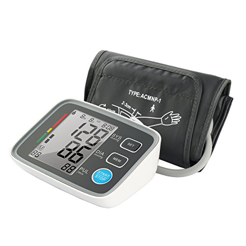 Firhealth Automatic Digital Upper Arm Blood Pressure Monitor Clinically Validated Sphygmomanometer, FDA Approved (Black)