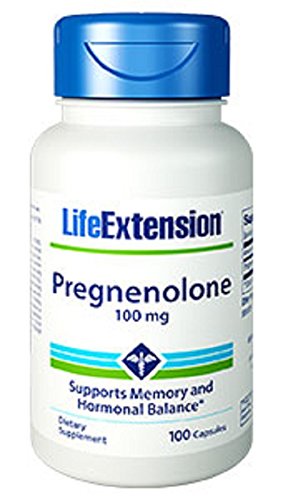 Life Extension Pregnenolone 100 Mg, 100 capsules