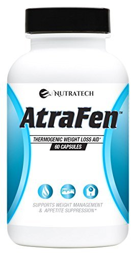 Nutratech Atrafen Powerful Fat Burner and Appetite Suppressant Diet Pill System for Fast Weight Loss