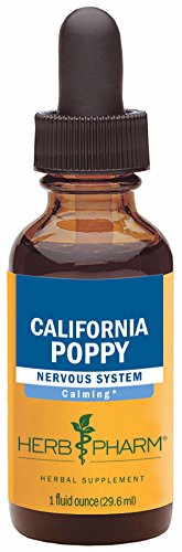 Herb Pharm Certified Organic California Poppy Extract for Calming Nervous System Support - 1 Ounce