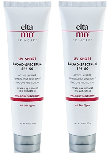 EltaMD UV Sport SPF 50 Water Resistant Sunscreen 3 oz (Set of 2)