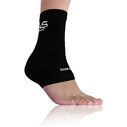 Sleeve Stars Plantar Fasciitis Foot Sleeve with Ankle Brace Strap (One Size)