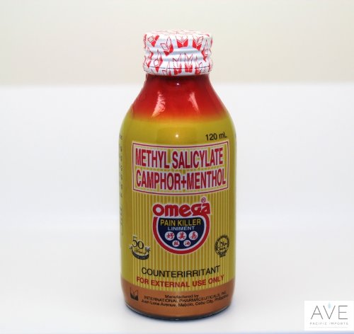 Omega Pain Killer Liniment 120 ml Bottle