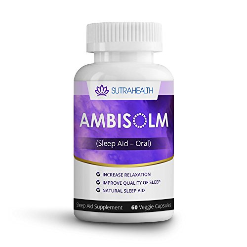 Ambisolm Sleep Aid - Fall Asleep Fast (OTC) - 100{0ad59209ba3ce7f48e71d4a0dc628eee9b107ea7079661ded2b3bda89b047a8b} All Natural - Non Habit Forming - 30 Day Supply (60 Capsules)