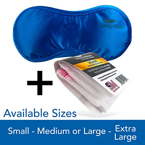 Sleep More (Large-XL) Sleeping Mask for Men or Women, with Free 