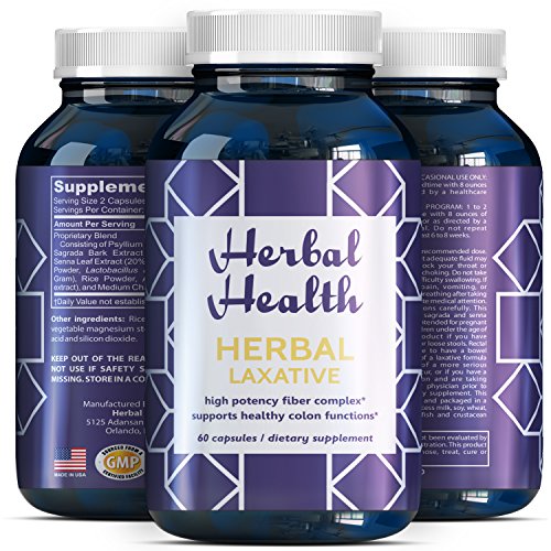 Natural Herbal Laxative Pills + Probiotics - Senna Leaf + Cascara Sagrada + Psyllium Husk Powder - Triple Cleanse + Detox Colon - 100{0ad59209ba3ce7f48e71d4a0dc628eee9b107ea7079661ded2b3bda89b047a8b} Clean Herb Capsules - Digestive System Support - Herbal Health