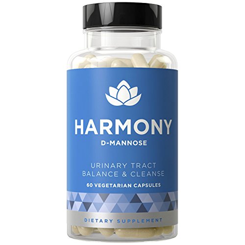 HARMONY D-Mannose - Urinary Tract Infection & Bladder Treatment to Fight UTIs - 60 Vegetarian Soft Capsules