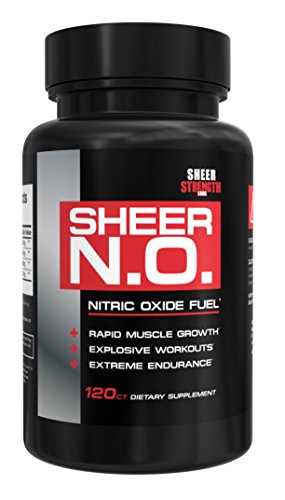 SHEER N.O. Nitric Oxide Supplement - Premium Muscle Building Nitric Oxide Booster - Sheer Strength Labs - 120ct