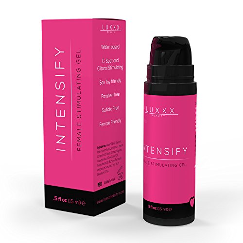 Intensify Female Lubricant for Sexual Enhancement & Clitoral Stimulating by Luxxx Beauty - Natural G-Spot Arousal Lube for Women Looking to Increase Libido and Enhance Intercourse - Made in the USA