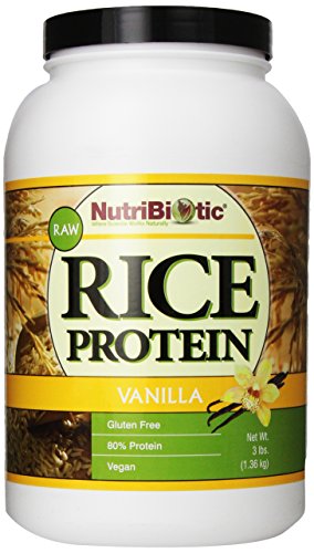 Nutribiotic Rice Protein, Vanilla, 3 Pound
