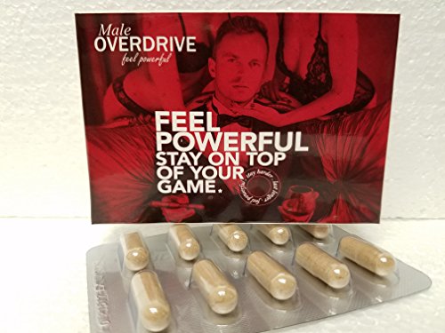Male Overdrive Pill - 10 capsules- Male Enhancement - Natural - Powerful