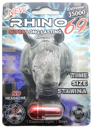 Rhino 69 Extreme 15000 - Sexual Male Performance Enhancement Pill (15K) - 5 Pack