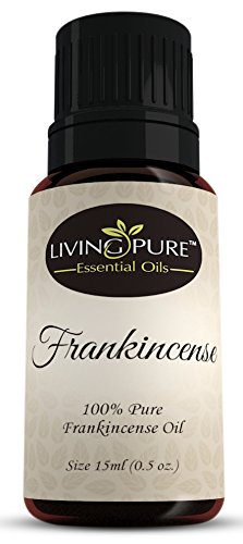 Living Pure Frankincense Essential Oil | 100{0ad59209ba3ce7f48e71d4a0dc628eee9b107ea7079661ded2b3bda89b047a8b} Natural & Organic | Therapeutic Grade Oils | Use Topically or in Diffuser | Perfect for Aging Skin, Healing Cuts, Eczema & Poison Ivy Relief