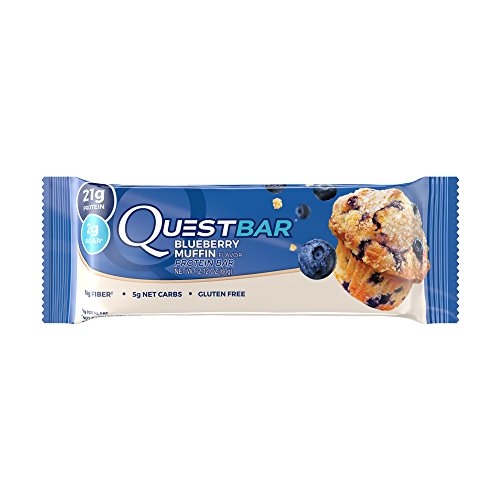 Quest Nutrition Questbar Protein Bar, Blueberry Muffin, 2.1 oz. (12 Count)