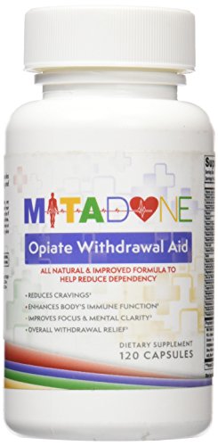 Mitadone Opiate Withdrawal Aid Supplement for Painkillers & Other Opioids, 120 Count