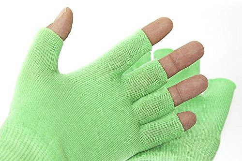 Best Gel Cotton Moisturizing Gloves Touch Screen - Eczema Relief - Heals Dry Skin and Cracked Hands Fast - Anti Aging Hand Treatment - Gel Lining Infused with Essential Oils and Vitamins